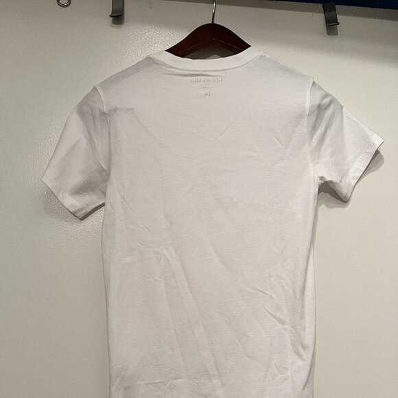 White Short-Sleeved Pocket T-Shirt / crewcut / size 10 / Front Pocket / NWT - Picture 8 of 9